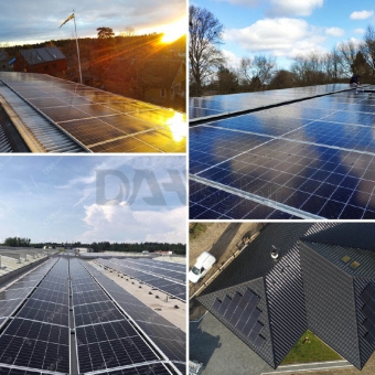 DHT-M72X10-520 ~ 560W 1/3 corte Painéis solares de baixa corrente e alta eficiência 
