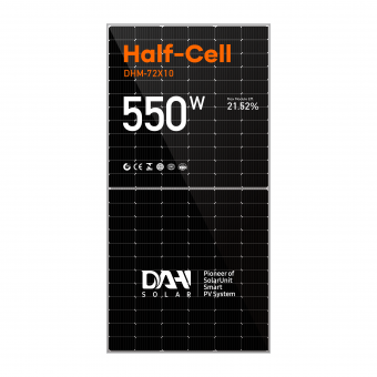 DHM-72X10-520-550W Painéis solares mono meia célula 
