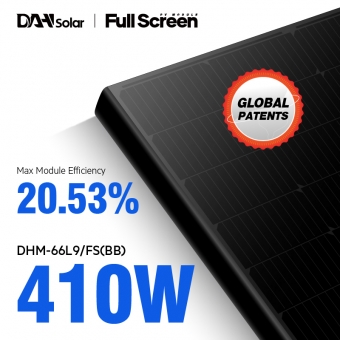 DHM-54X10/FS 390~420W tela cheia mono painéis solares
 