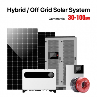 30-100KW Uso Comercial Híbrido/Sistema Solar Fora da Rede 