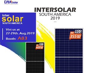 dah solar participa da intersolar america do sul com painel solar de meia célula de 9bb
