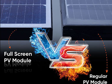 Módulo fotovoltaico de tela cheia 5mm Inovação

